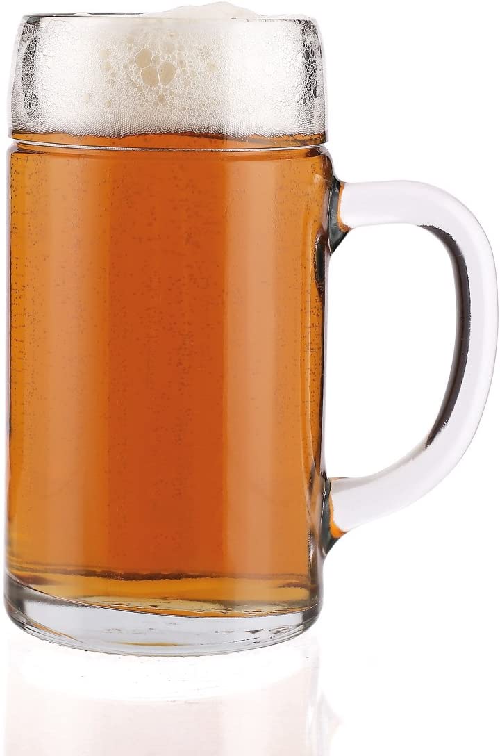 Stalzle Stölzle 1 Litre Dimpled Styria Beer Mug (Pack of 1)