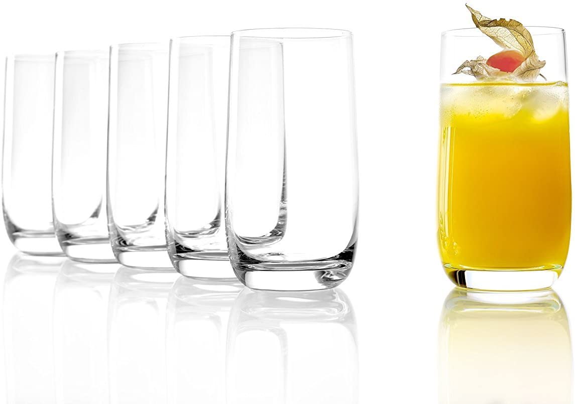Stalzle Stölzle Lausitz Juice Glasses / Water Glasses Weinland 315 ml, set of 6, lead free crystal, dishwasher proof