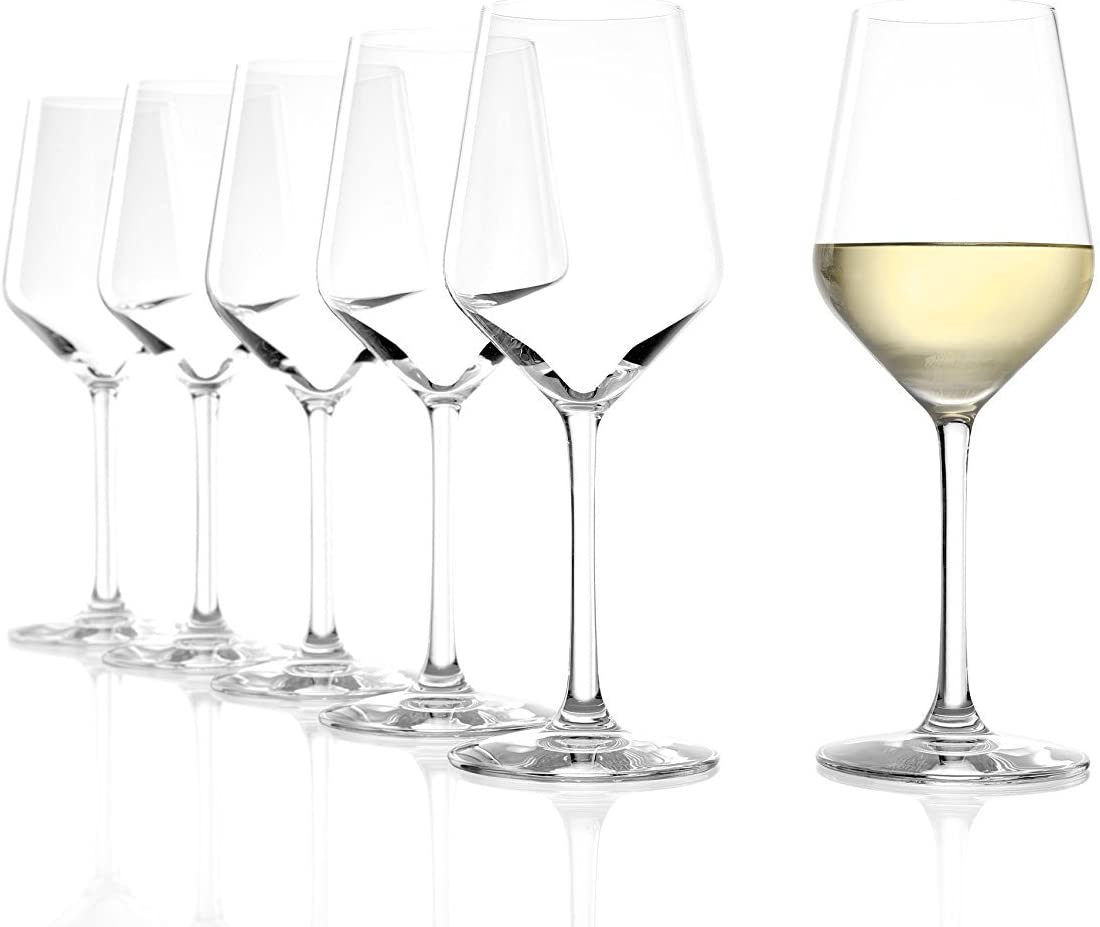 Stalzle Stölzle Lausitz Revolution Glasses, Set of 6 Wine Glasses, Highly Functional Wine Glasses, Dishwasher-Safe