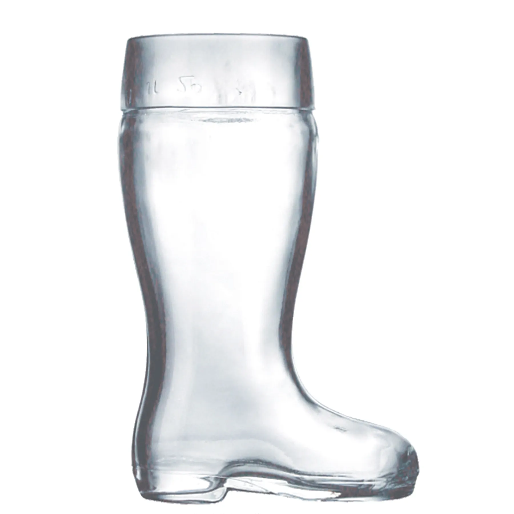 Stölzle - Stiefel | Beer boot pressed glass 125 cl, F 1.00 ltr., 6 sets