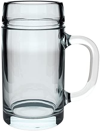 Stalzle Stölzle-Oberglas Sytria 99998047 Beer Tankard / Beer Glass / 1265 ml / 1 L / Transparent / Glass / Set of 6