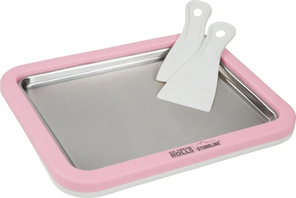 STONELINE® by Mr. Ice Cream Rolls Maker Ice Cream Tray for Homemade Ice Cream | Rosé