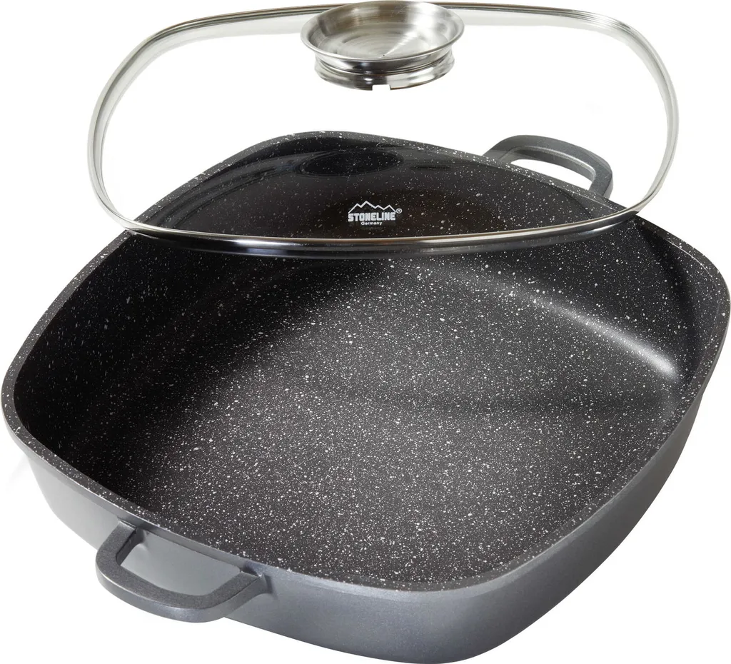 STONELINE® Rectangular Serving Pan 32 cm | with Lid