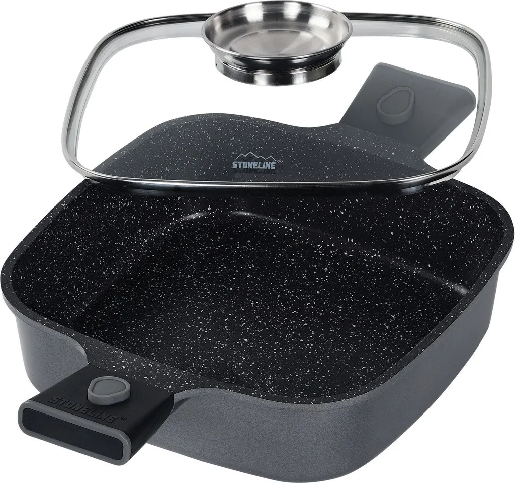 STONELINE® SMART Serving Pan, Square, 24 cm | with Lid