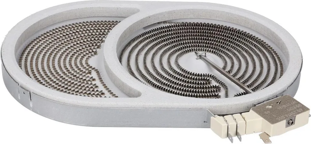 Electrolux Oval radiant heating element, 2-circuit, AEG 140057372017 EGO 10.57411.652 for cooktop/oven