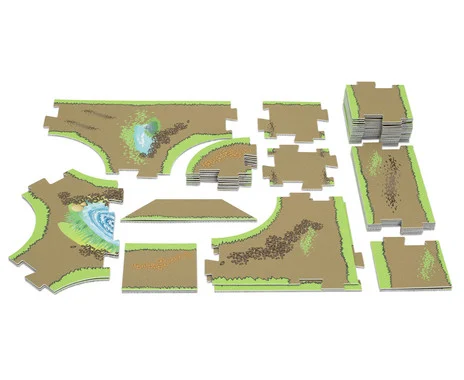 Giant Roadway System Road construction kit, dirt road 2000g