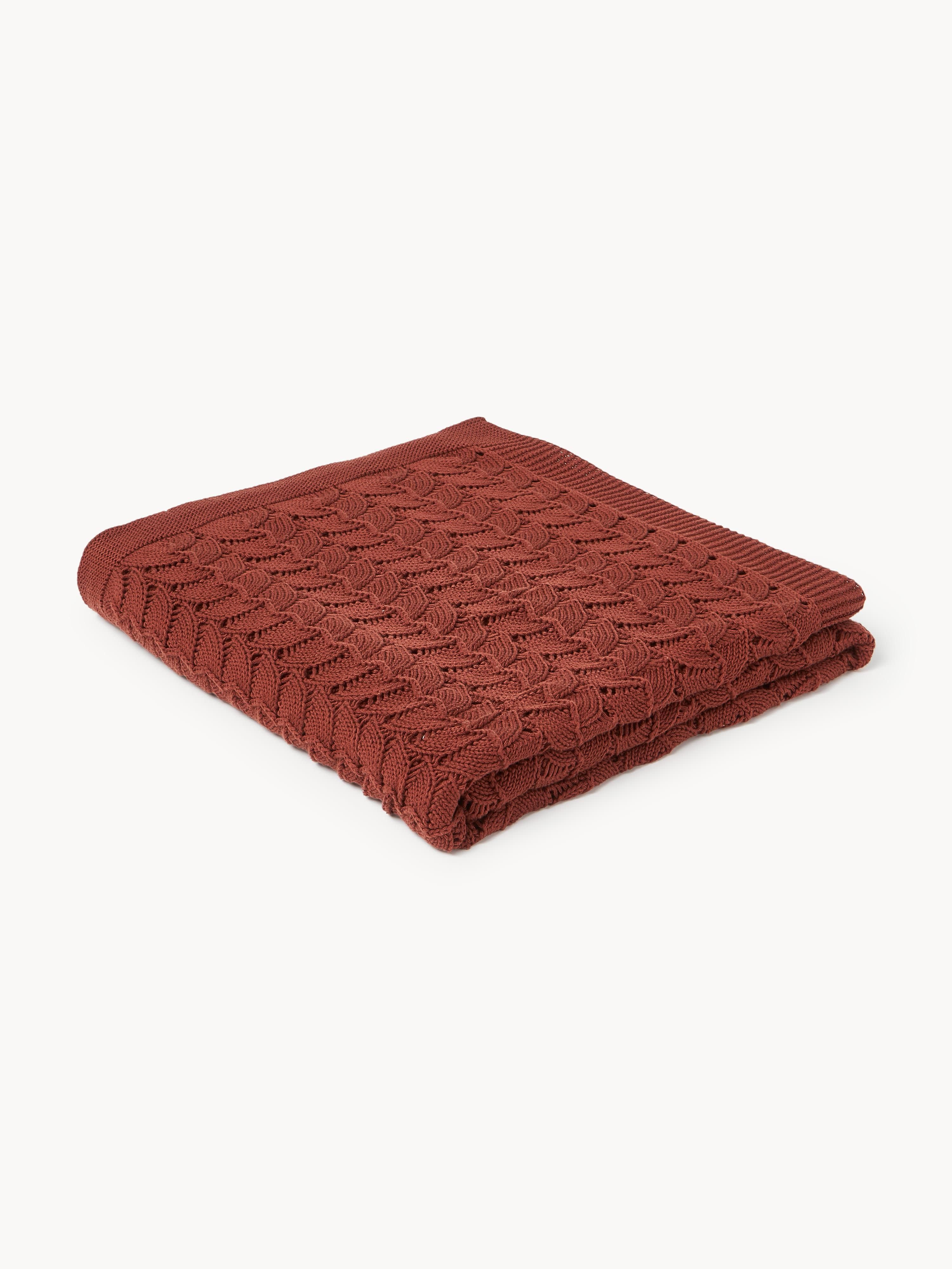 Westwing Collection Vera knitted throw blanket made of cotton
