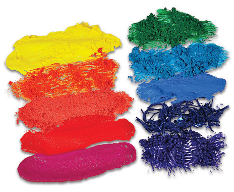 Texture material for finger paints