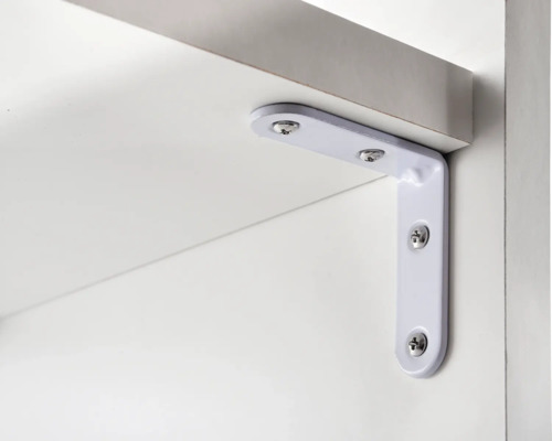 Hettich Chair angle 15 x 70 x 70 mm steel white 25 pieces