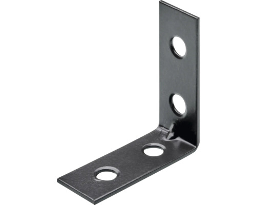 Hettich Chair angle 40 x 40 mm steel gunmetal 25 pieces