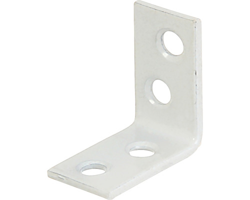 Kaiserthal Chair angle 40x40x15 mm white plastic coated 1 piece
