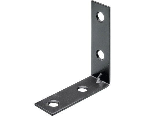 Hettich Chair angle 50 x 50 mm steel gunmetal 25 pieces
