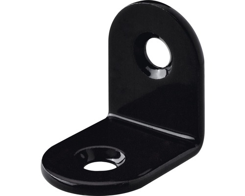 Hettich Chair angle black 20x20x15 mm, 50 pieces.