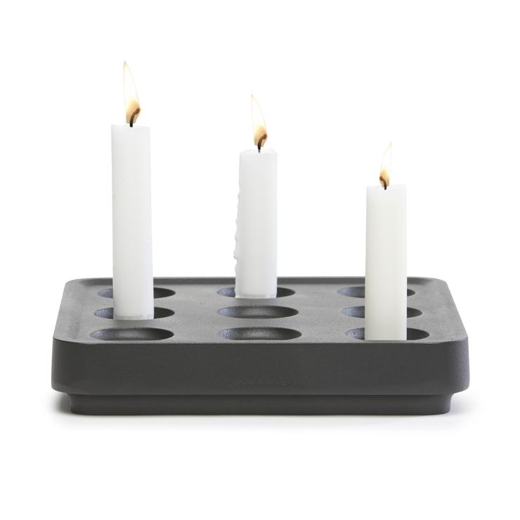 born-in-sweden Stumpastaken Candle Holder Black