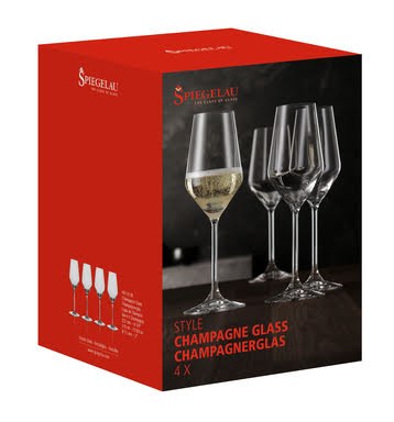 Spiegelau Style champagne glass 31cl pack of 4