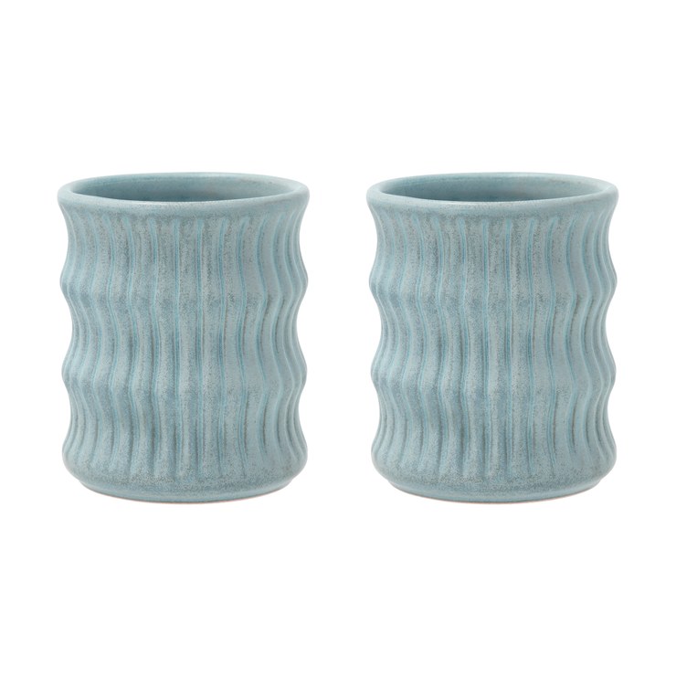 Villa Collection Styles Fluted Pattern Mug 30cl Pack of 2
