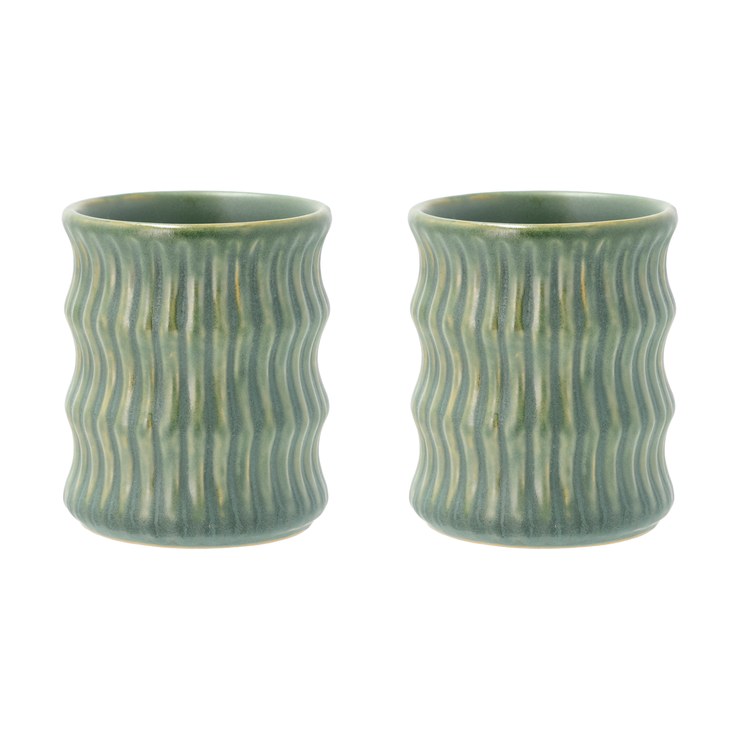 Villa Collection Styles Fluted Pattern Mug 30cl Pack of 2