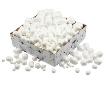 Styrofoam balls and eggs, bulk pack, 550 pieces