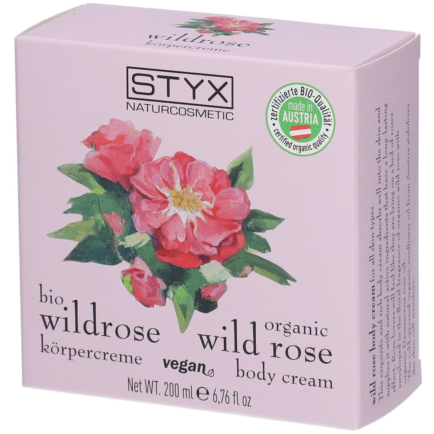 STYX Aroma Derm Body Cream Wild Rose 200 ml