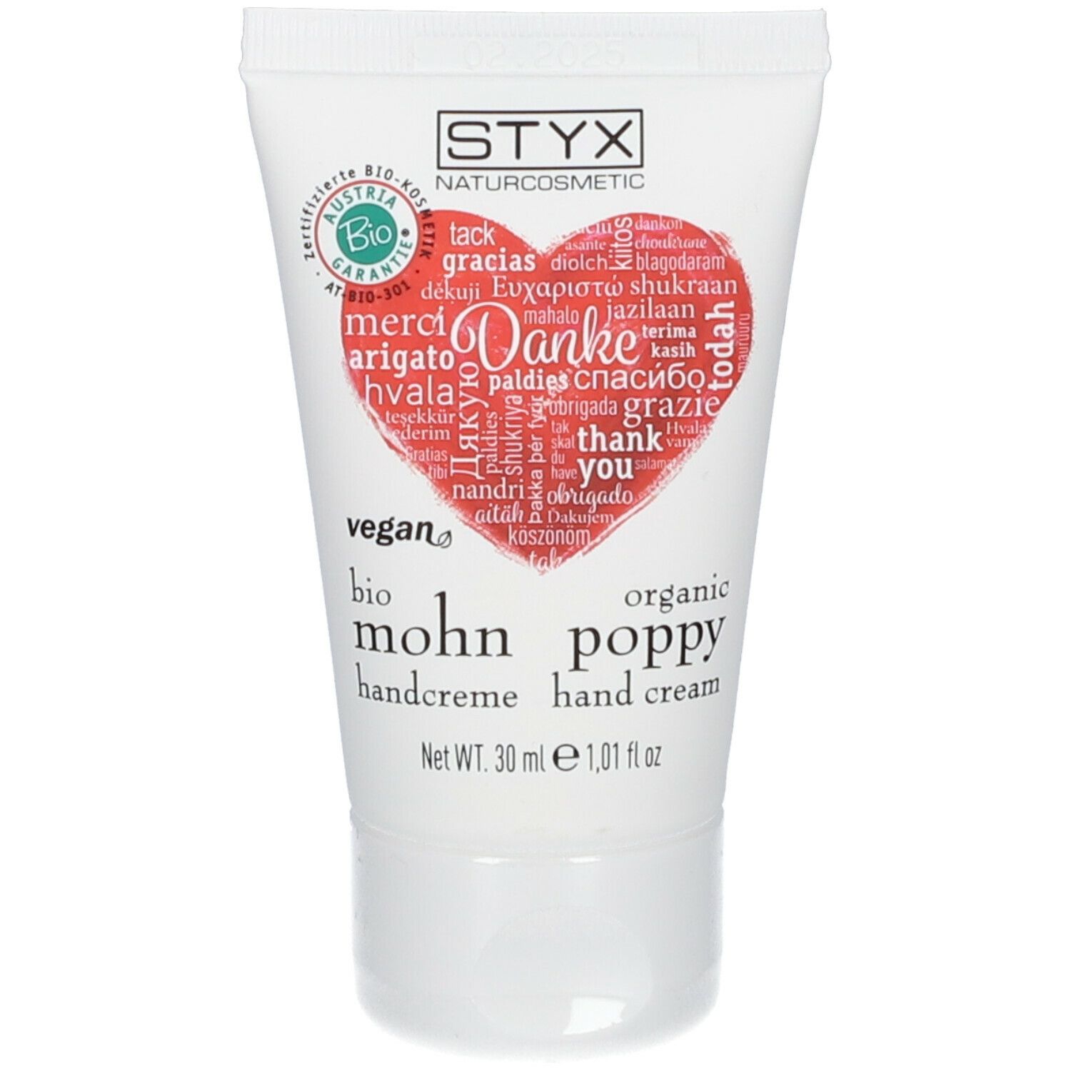 STYX NATURCOSMETIC Poppy Hand Cream Thank You Edition 30 ml