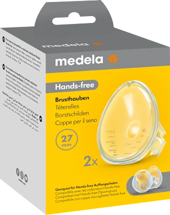 Breast shield for hands-free breast pump, size L (27mm), 2 pieces