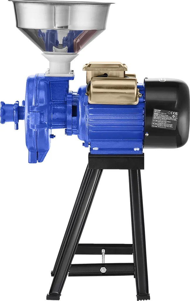 SucceBuy Electric Grain Mill, 3000 W, robust, adjustable strength, ideal for commercial use and various types of grain