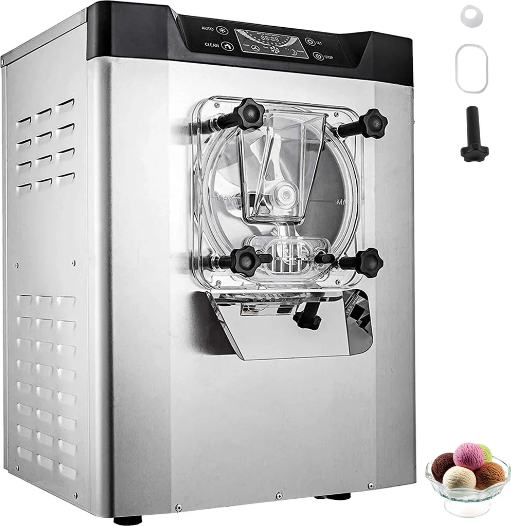 SucceBuy Commercial Ice Cream Maker for Hard Ice, 3.5–4.4 Gallons/Hour, Stainless Steel