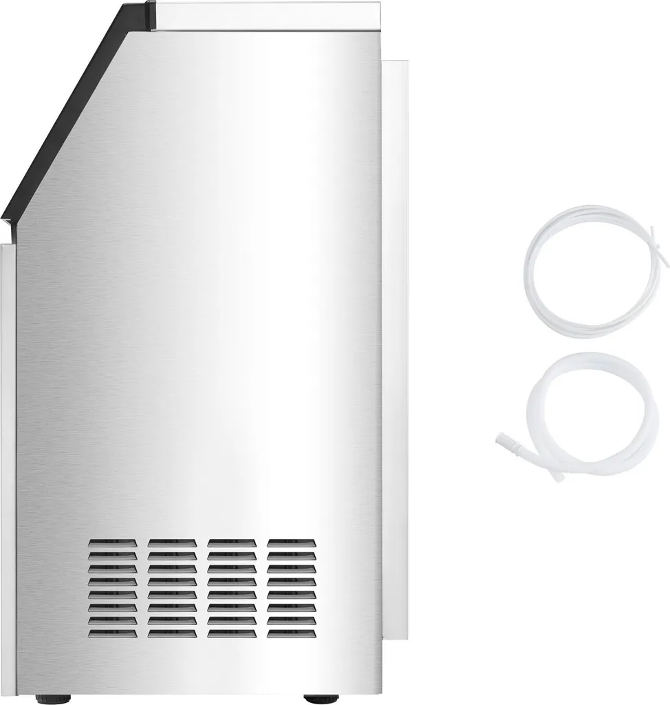 SucceBuy Commercial Ice Cube Maker 50kg/Day with Self-Cleaning for Catering