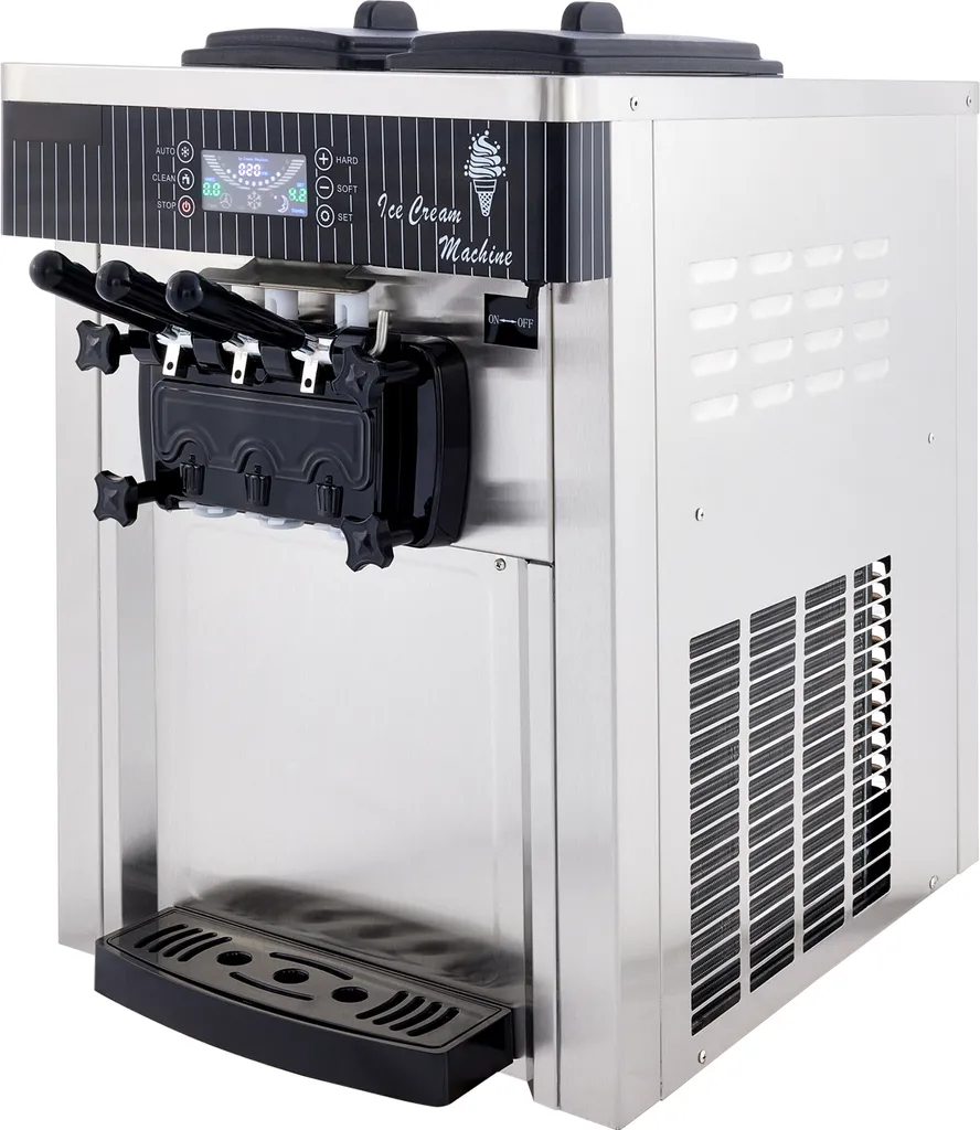 SucceBuy Soft Serve Ice Cream Machine 2200 W, Commercial Countertop, 5.3 - 7.4 Gallons/Hour, for Restaurants, Bars, Cafes, Bakeries