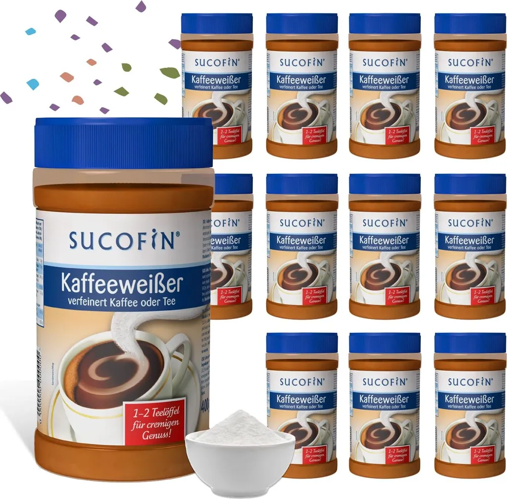 TSI Consumer Goods SUCOFIN Coffee Whitener 12 x 400g - long-lasting perfect replacement for milk powder