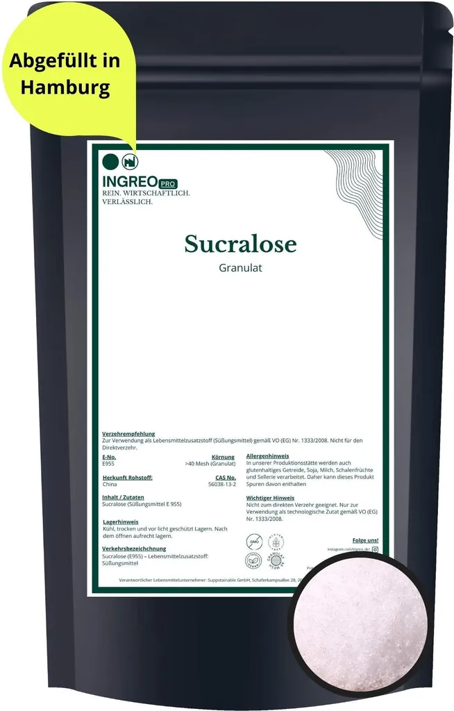 INGREO Pro Sucralose  Granulat (<40 Mesh) – 1kg