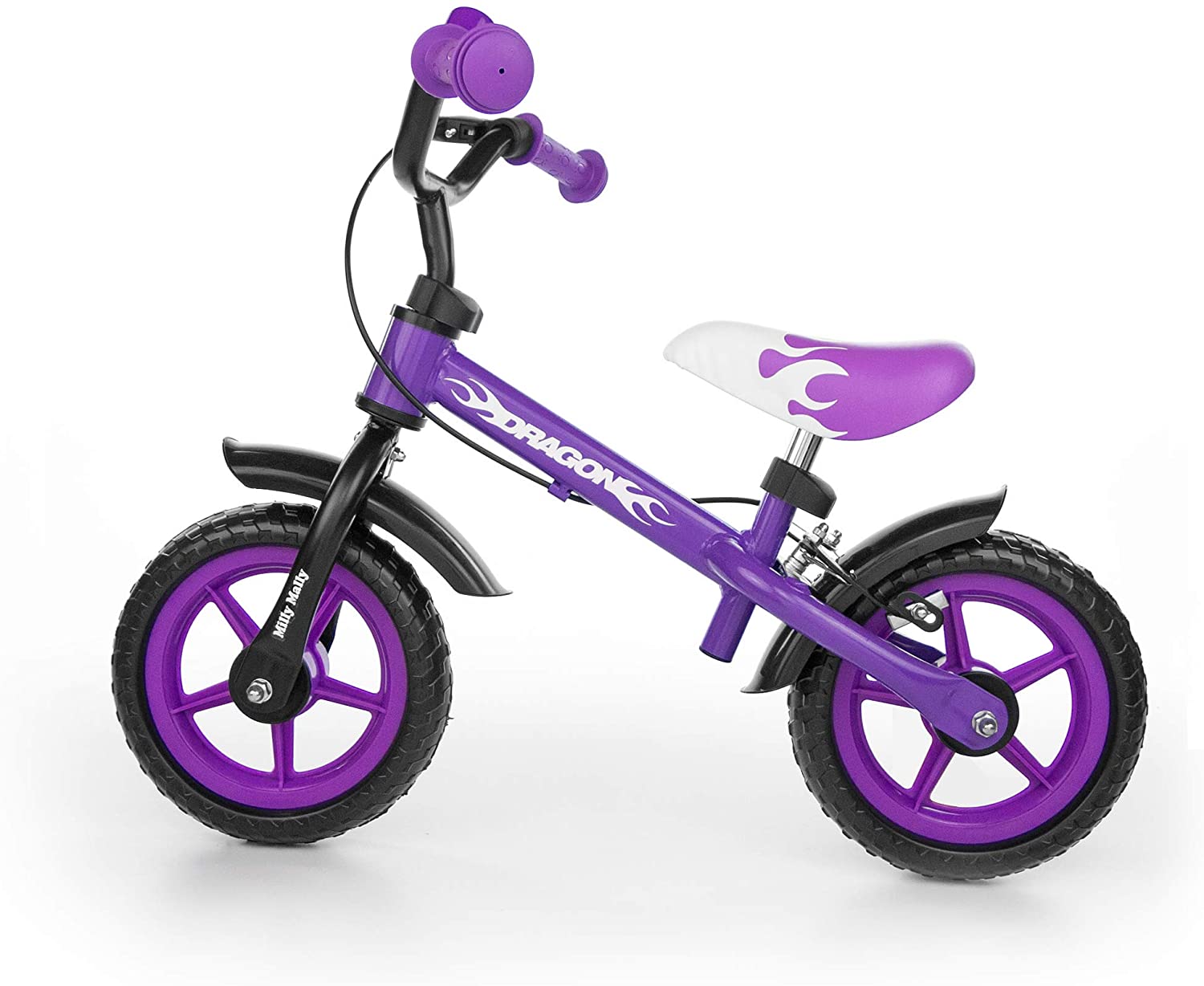 Milly Mally 2145 Childrens Balance Bike 10 Inch Wheels With Brakes And Bel
