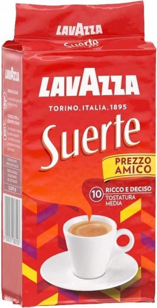 Suerte ground coffee 250g - Lavazza 250g