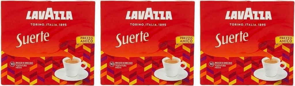 Suerte ground coffee 6x250g - Lavazza 1500g