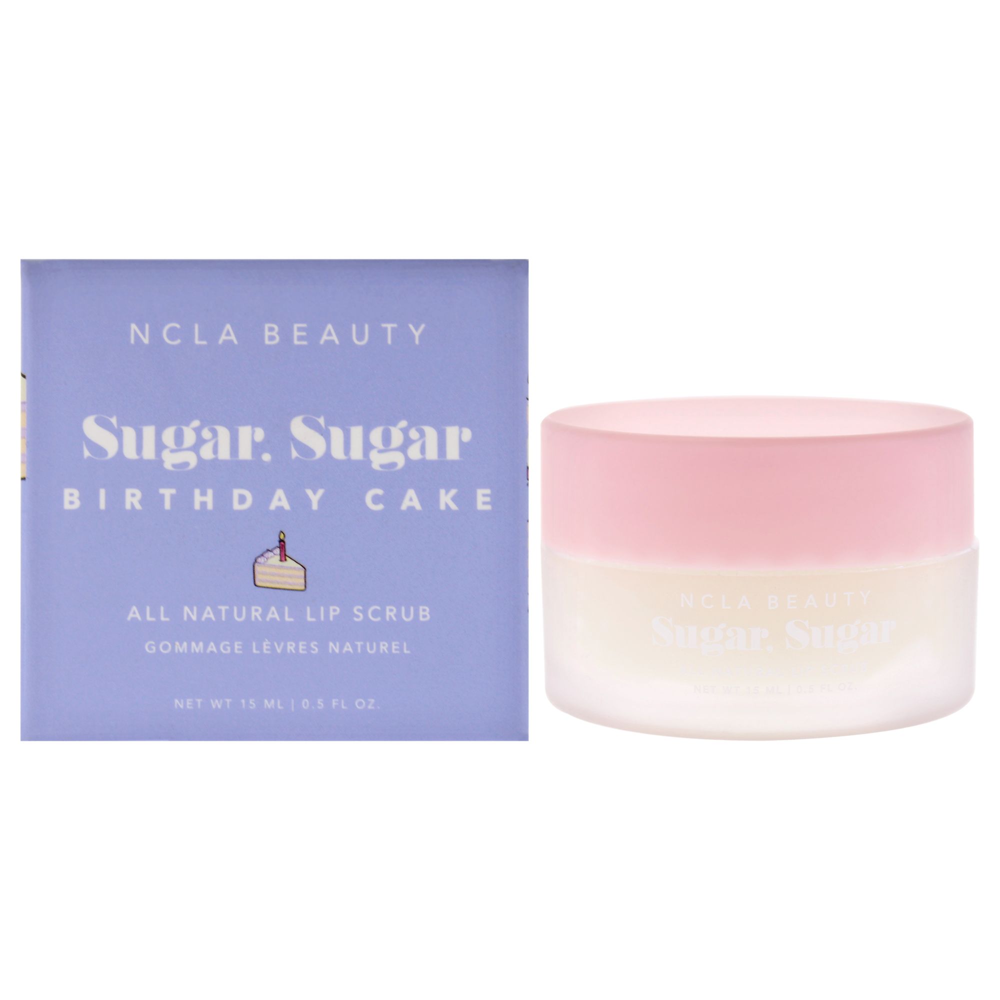 Sugar Sugar Natural Lip Scrub - Birthday Cake by NCLA 15 ml