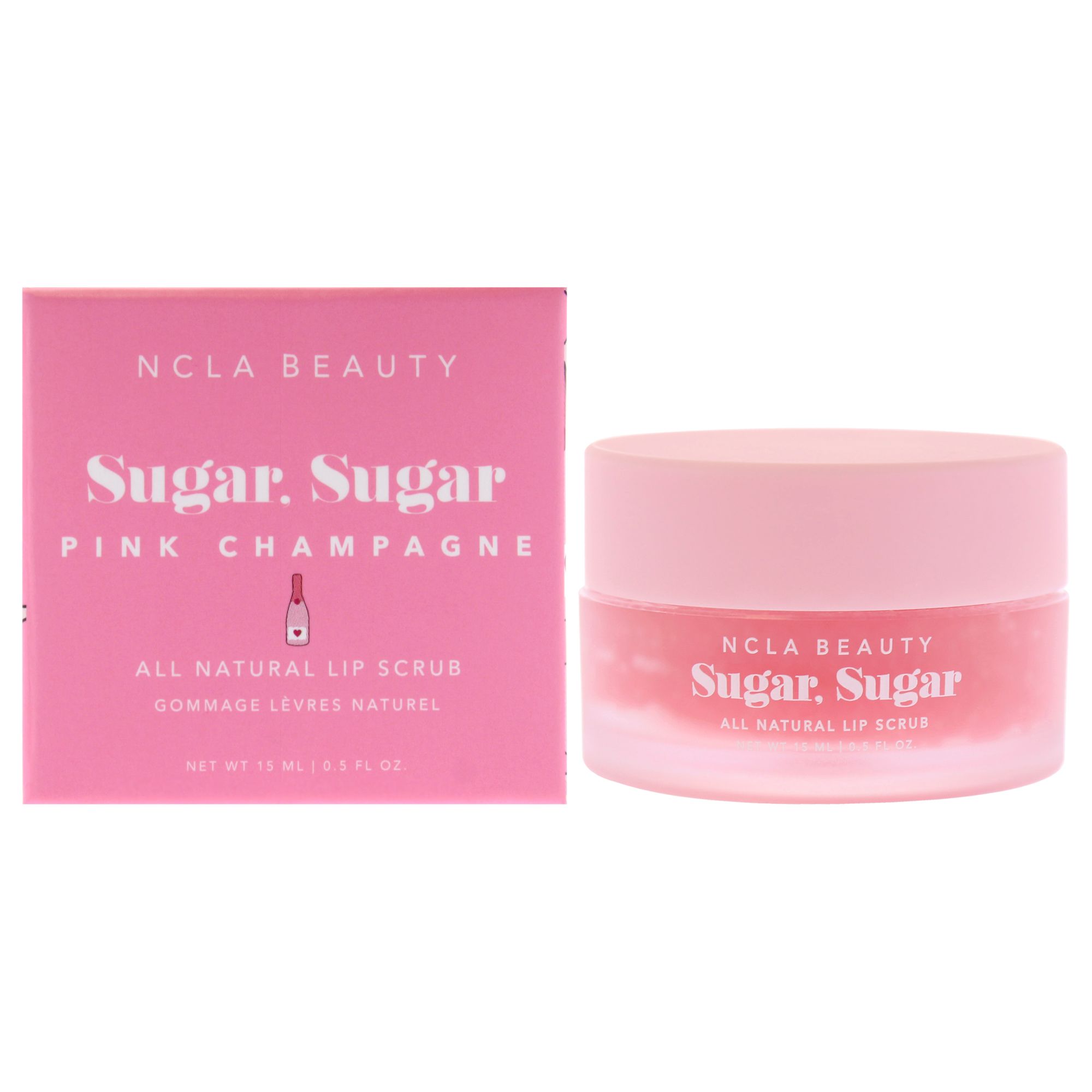 Sugar Sugar Natural Lip Scrub - Pink Champagne by NCLA 15 ml