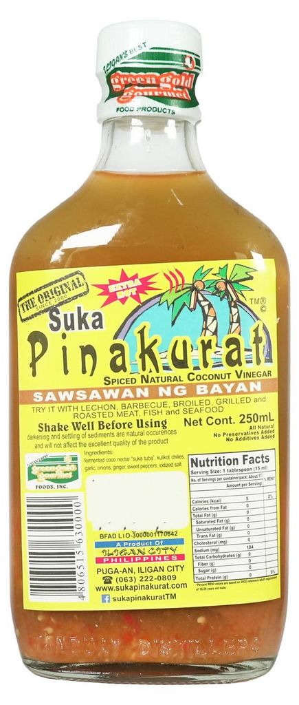 Suka Pinakurat Coconut Vinegar with Spices 250ml