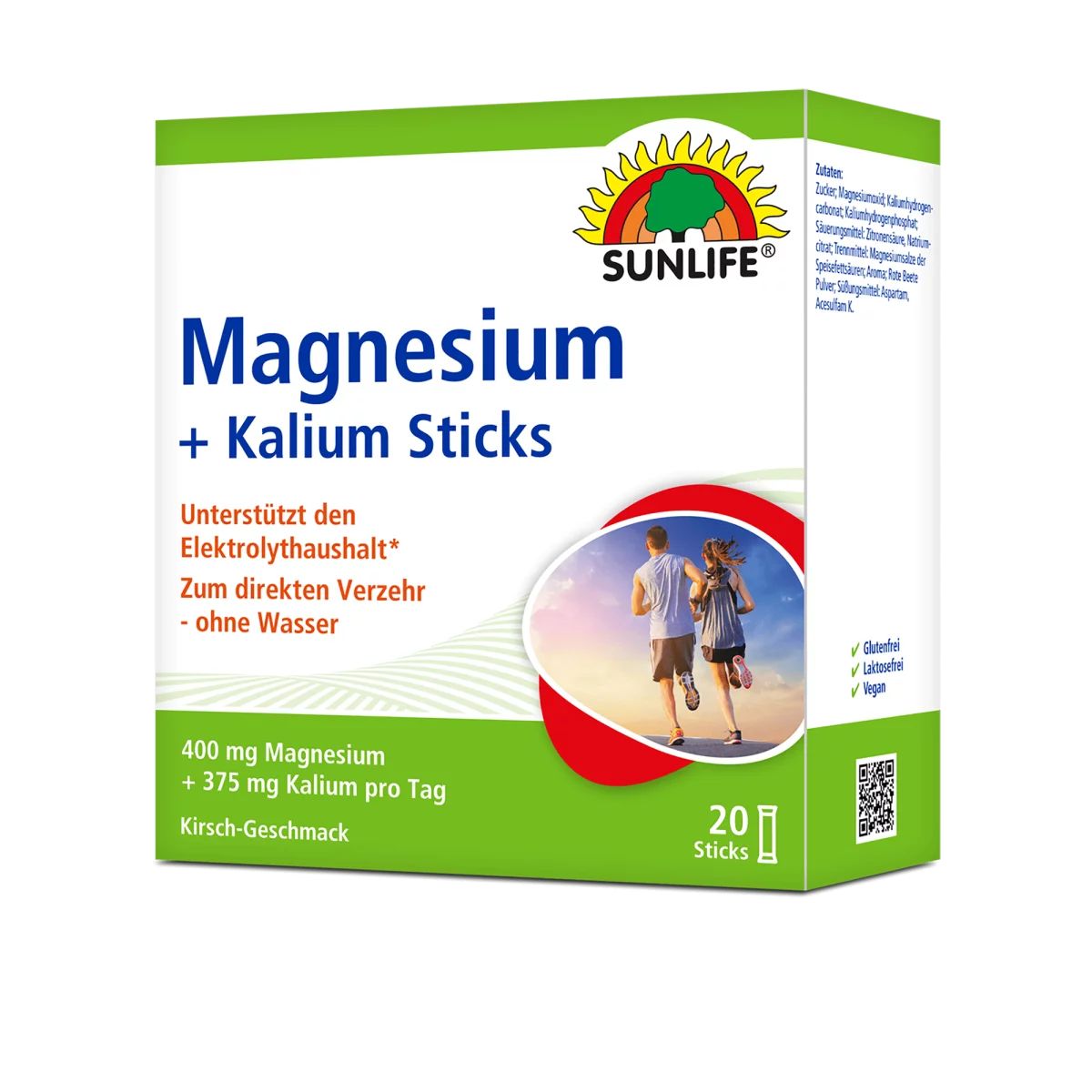 Sunlife Magnesium 400 mg + Potassium Sticks 20 St