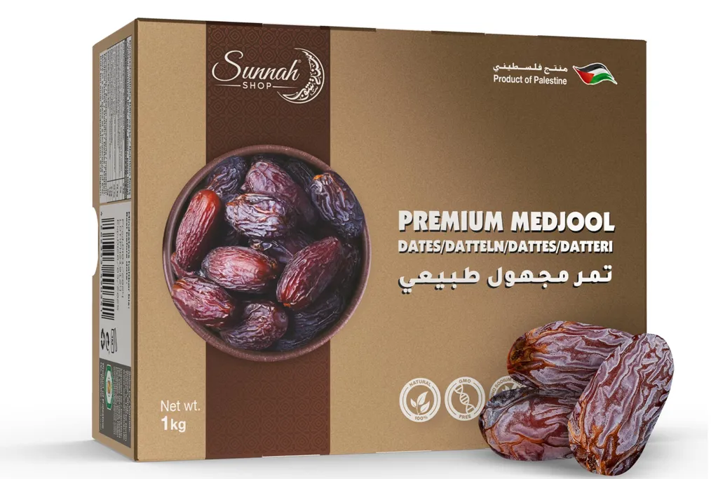 Sunnah-shop Sunnah Shop® Jumbo Medjool Dates 300g from Palestine - Premium Medjoul Dates | Freshly Harvested King Dates | Unique Caramel Flavor