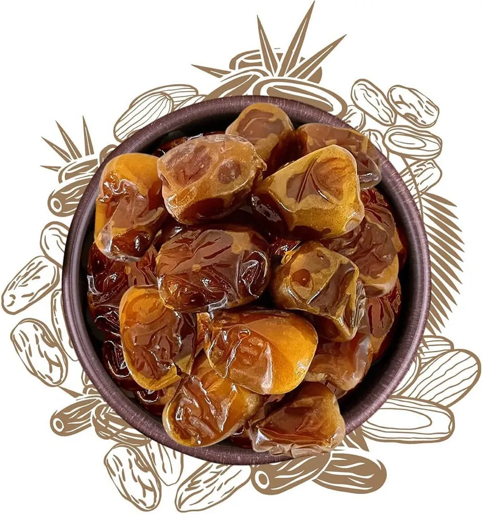 Sunnah Shop® Sukkari Dates Rotab Royal from Qasim 1 KG - Superfresh & extra soft | Fresh harvest | Unique caramel flavor | 100% Natural 1 kg