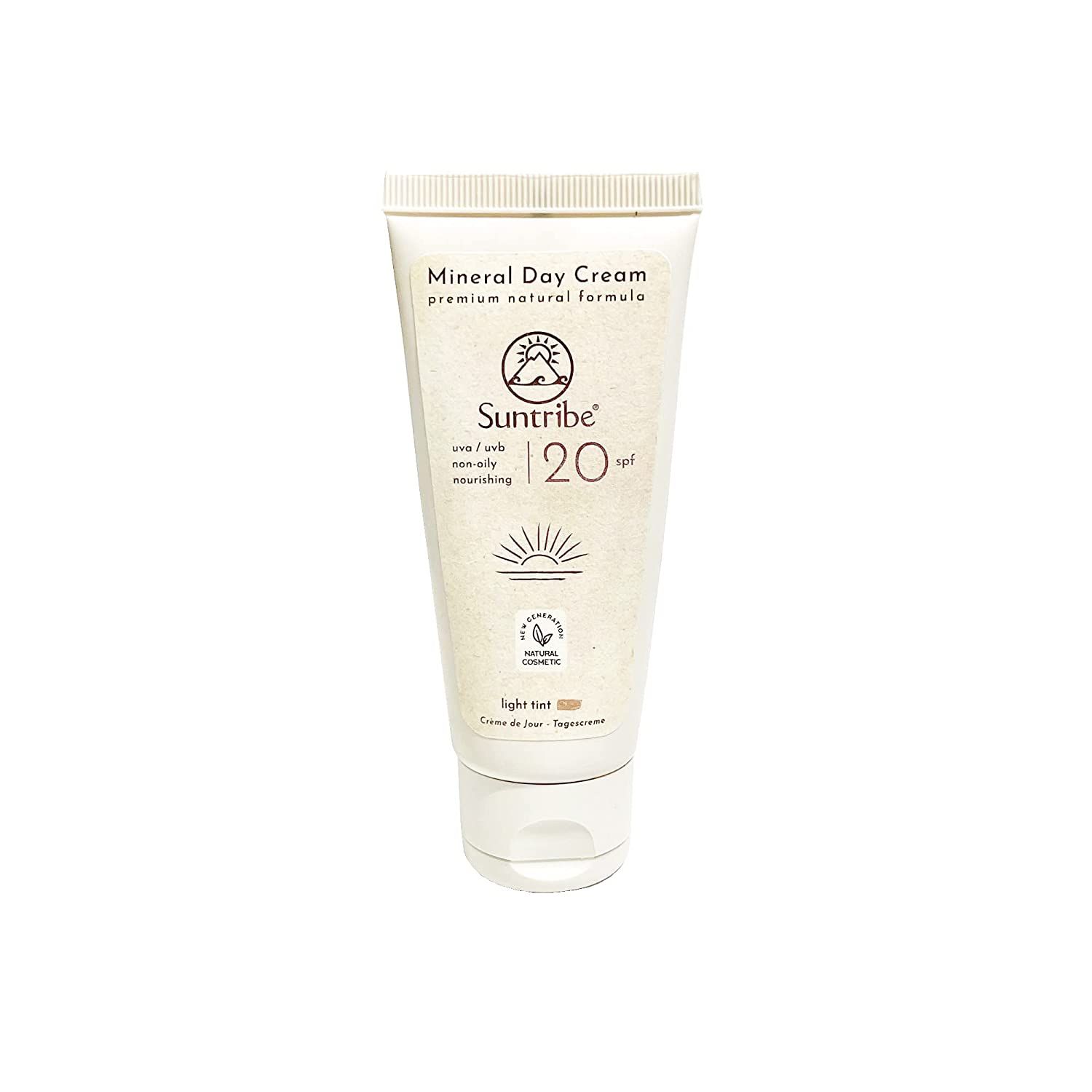 Suntribe Organic Day Cream Almond & Jojoba Tinted SPF20 40 ml