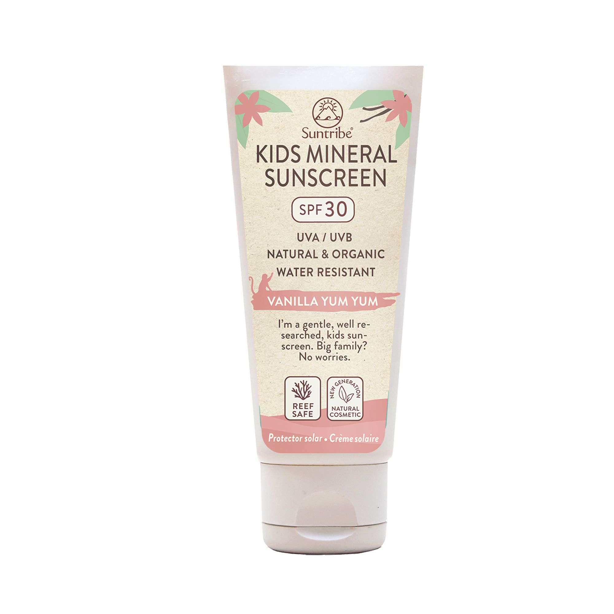 Suntribe Mineralische Bio Baby & Kinder Sonnenreme wasserfest LSF 30 100 ml