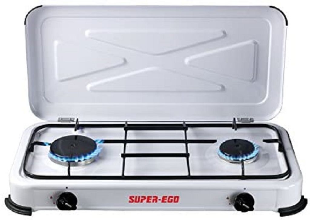 Rothenberger SUPER EGO SEH024800 Portable Gas Cooker, White, 60x10x30 cm, 2 Hobs
