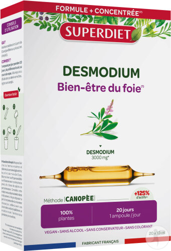 Restaxil Superdiet Desmodium Food Supplement Liver Wellbeing Ampoules 20x10ml