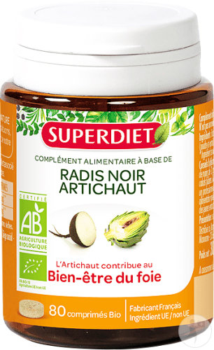 Restaxil Superdiet Organic Black Radish and Artichoke 80 Tablets