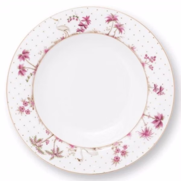Soup plate Jolie Dots Gold-Pink 21.5 cm Pip Studio