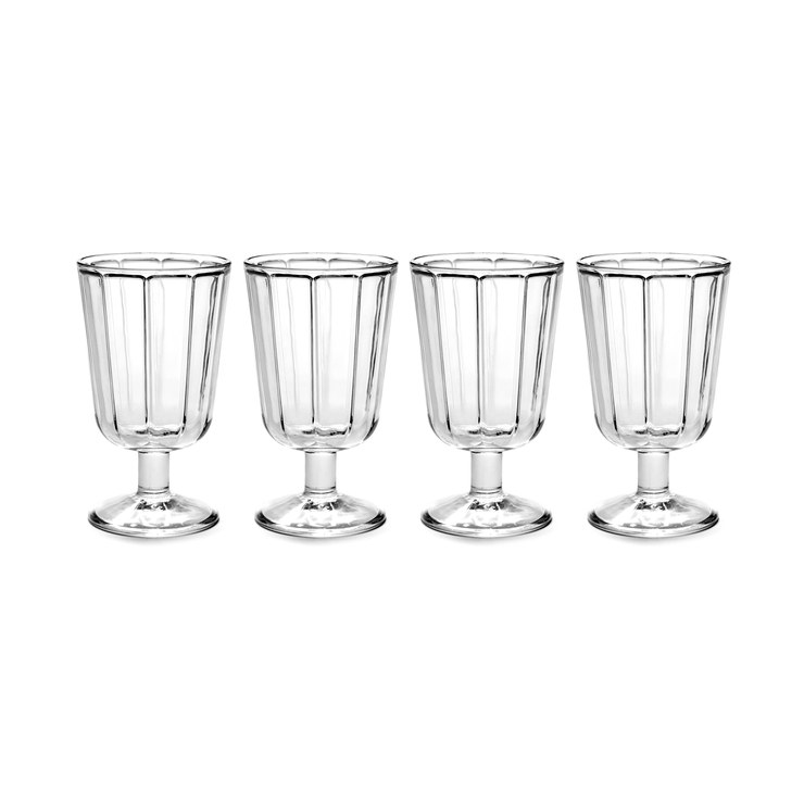 Serax Surface red wine glass 23cl pack of 4 clear