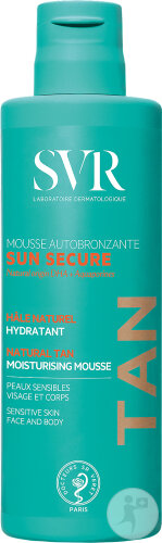 SVR Sun Secure Self Tanning Foam Face And Body Sensitive Skin 150ml