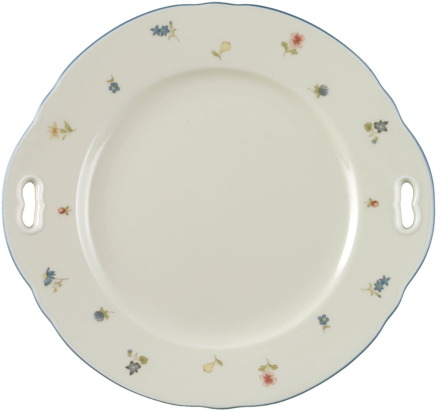 cake plate with 2 handles 27 cm marie luise streublume 30308 by Seltmann Weiden