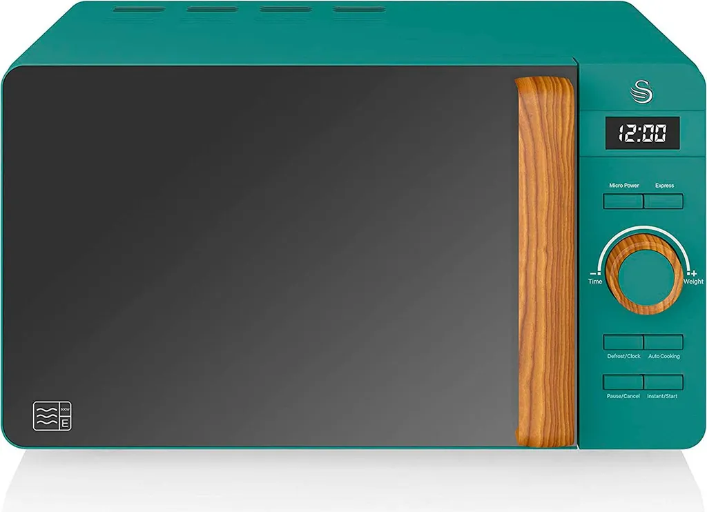 SWAN SM22036GRENEUN Digital Microwave 20L Modern Nordic Design, 6 Operating Levels Green